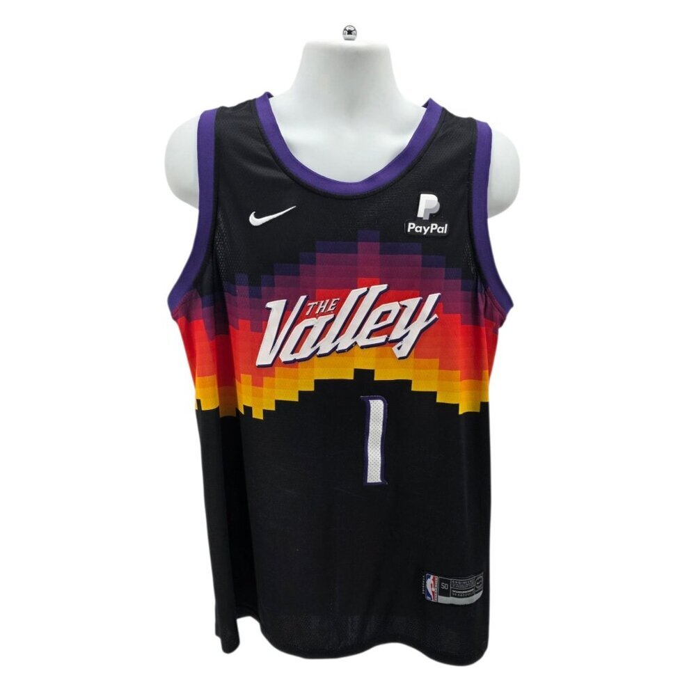 Nike Mens 50 Jersey City Edition Swingman Devin Booker The Valley NBA Multicolor